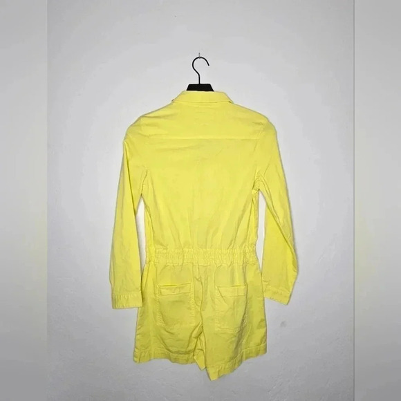 BONPOINT Yellow Shortall long sleeve Romper in Yellow Size XS NWT - Picture 4 of 7